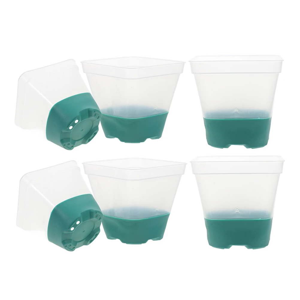 6 Pcs Silicone Seedling Pots Reusable Square Planters with Drainage for Succulents Home Nursery Flower Pots Indoor Containers
6 Pcs Silicone Seedling Pots Reusable Square Planters with Drainage for Succulents Home Nursery Flower Pots Indoor Containers