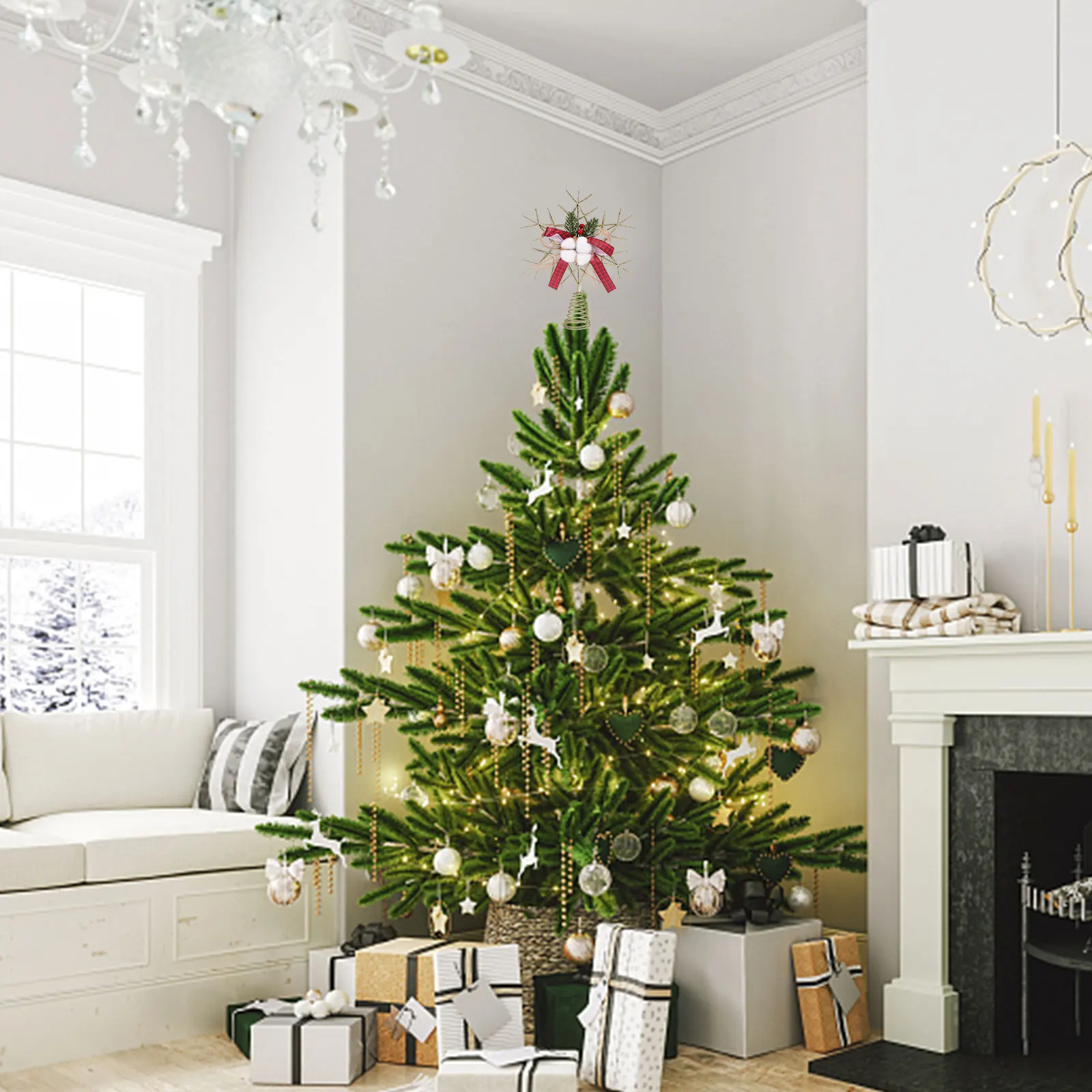 Metal Christmas Tree Topper Star Decoration Elegant Holiday Party Decorations Festive Photo Prop Xmas Tree Toppers
Metal Christmas Tree Topper Star Decoration Elegant Holiday Party Decorations Festive Photo Prop Xmas Tree Toppers