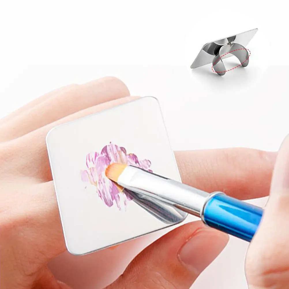2Sets Stainless Steel Finger Ring Mixing Palette for Makeup Foundation Lipstick Concealer Pigments Nail Art DIY Color Blending
2Sets Stainless Steel Finger Ring Mixing Palette for Makeup Foundation Lipstick Concealer Pigments Nail Art DIY Color Blending