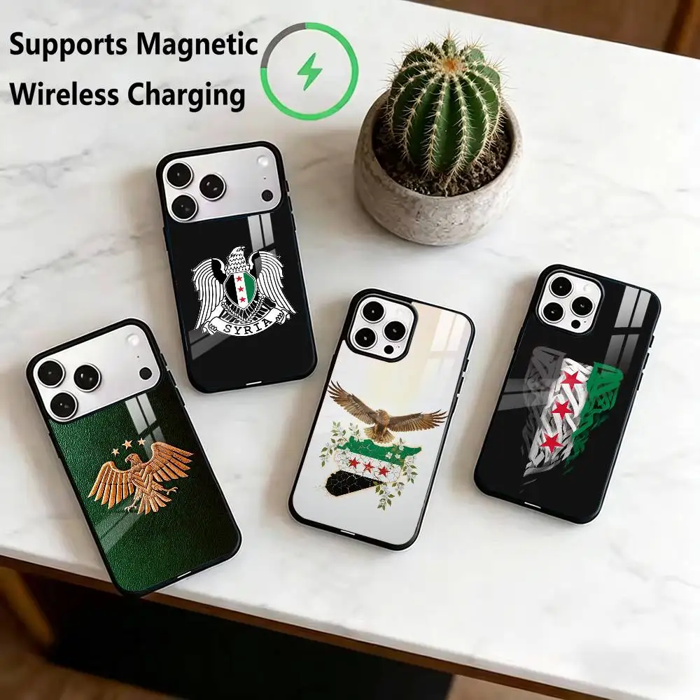 Flag S-Syria S-Syrian Phone Case For iPhone17,16,15,14,13,12,11 Plus,Pro Compatible with magnetic wireless charging
Flag S-Syria S-Syrian Phone Case For iPhone17,16,15,14,13,12,11 Plus,Pro Compatible with magnetic wireless charging