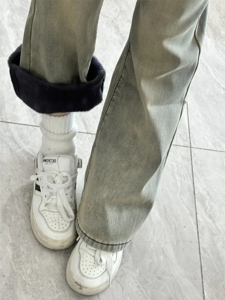 Новые женские джинсы American Sle Fce, микро-клеш, прямые, свободные, широкие, на флисовой подкладке, цвет желтый грязьно-коричневый, осень-зима 2025...
Новые женские джинсы American Sle Fce, микро-клеш, прямые, свободные, широкие, на флисовой подкладке, цвет желтый грязьно-коричневый, осень-зима 2025...