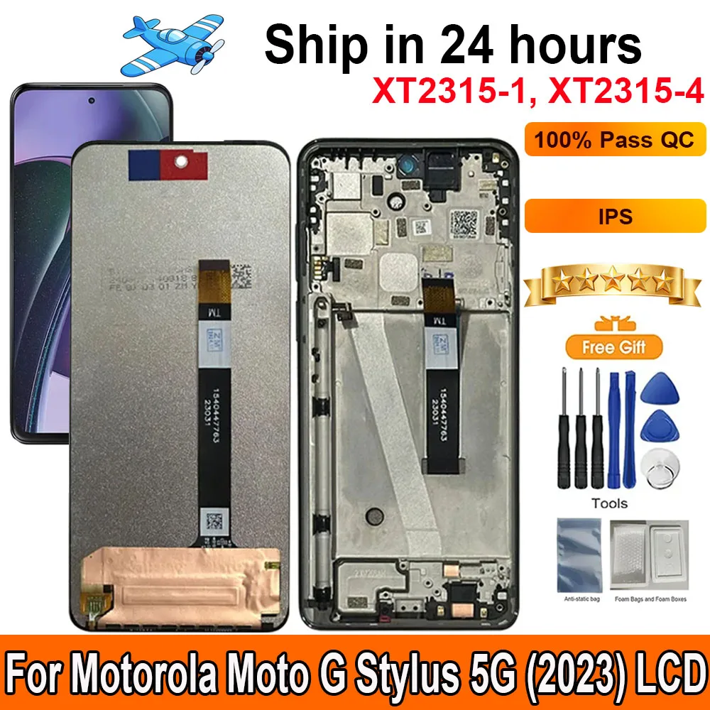 6.6”Screen For Motorola Moto G Stylus 5G (2023) LCD Display Touch Panel Digitizer Assembly Replacement With Frame XT2315-1,
6.6”Screen For Motorola Moto G Stylus 5G (2023) LCD Display Touch Panel Digitizer Assembly Replacement With Frame XT2315-1,