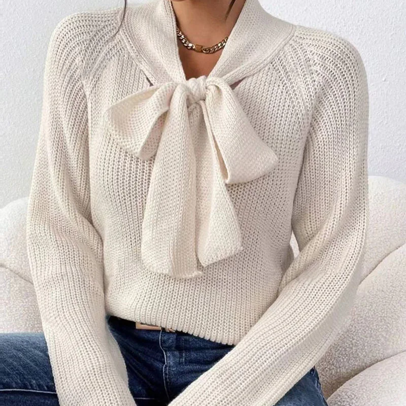 2025 Autumn and Winter Women's Sweater Blossoming Fashion Bow Tie Round Neck Long Sleeve Hoodie Top
2025 Autumn and Winter Women's Sweater Blossoming Fashion Bow Tie Round Neck Long Sleeve Hoodie Top