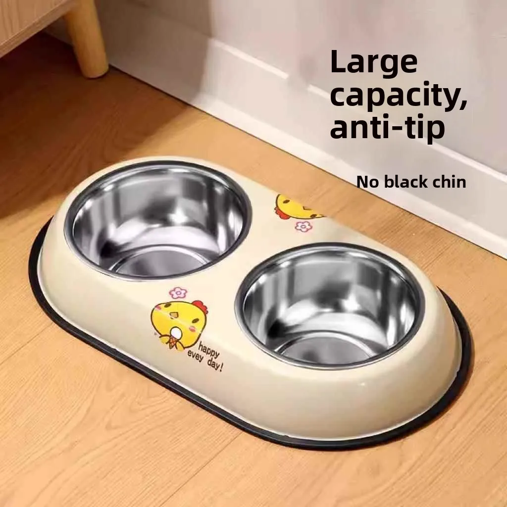 Stainless Steel Pet Bowl Dog Bowl Bowl Food Water Bowl Integrated Anti-Flip Dual Bowl Pet Supplies Dog Food Bowl
Stainless Steel Pet Bowl Dog Bowl Bowl Food Water Bowl Integrated Anti-Flip Dual Bowl Pet Supplies Dog Food Bowl
