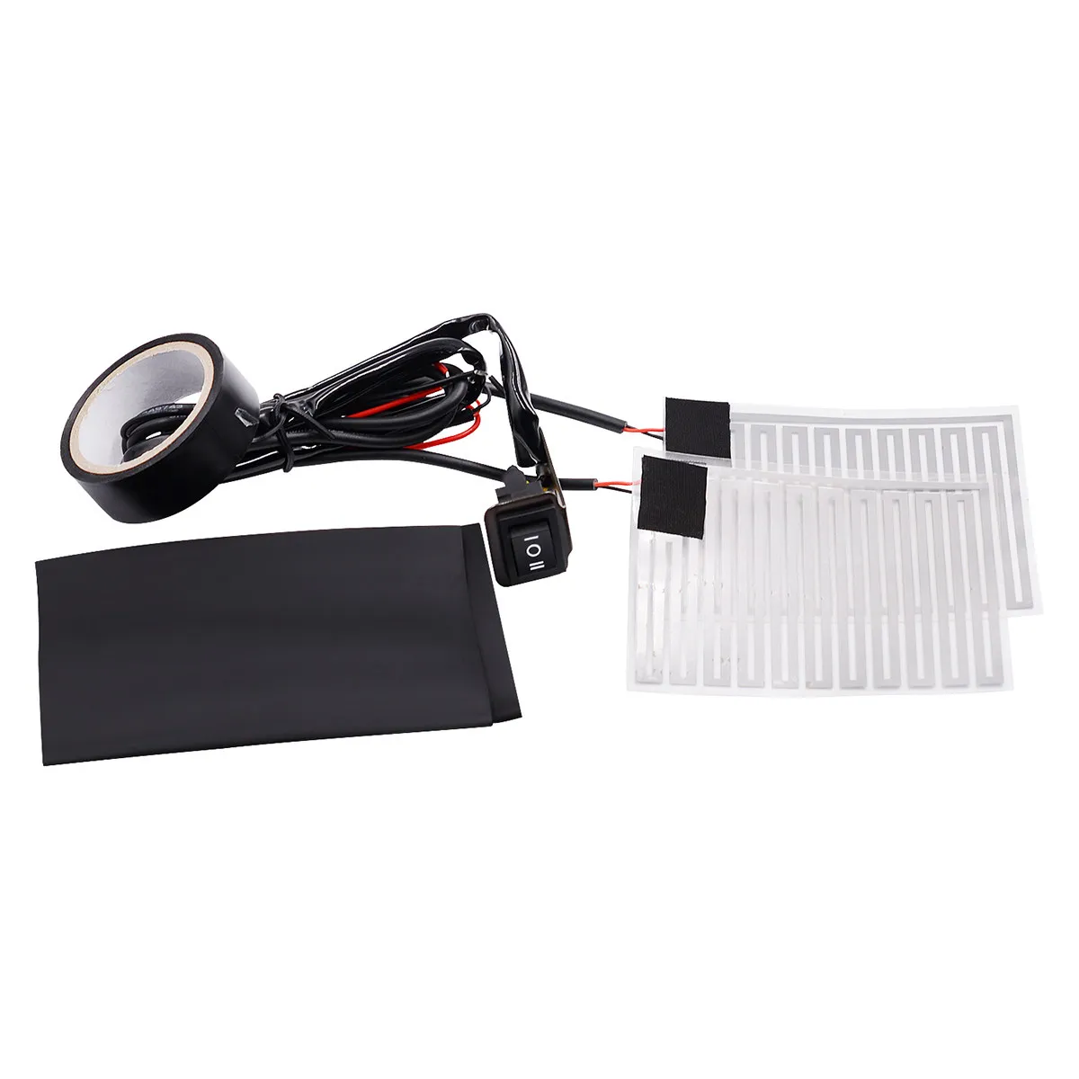 12V Motorcycle Electric Heating Handle Pad Fast-Heating Pet Metal Film 3-Speed Adjustable Adhesive Grip Warmer for Cold Weather
12V Motorcycle Electric Heating Handle Pad Fast-Heating Pet Metal Film 3-Speed Adjustable Adhesive Grip Warmer for Cold Weather