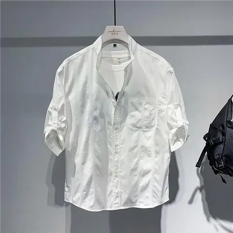 Loose Fit Men's Summer Faion ort Sve irt Large Size 300 Pou Simple Sli Seven-Quarter Sve irt Jaet
Loose Fit Men's Summer Faion ort Sve irt Large Size 300 Pou Simple Sli Seven-Quarter Sve irt Jaet