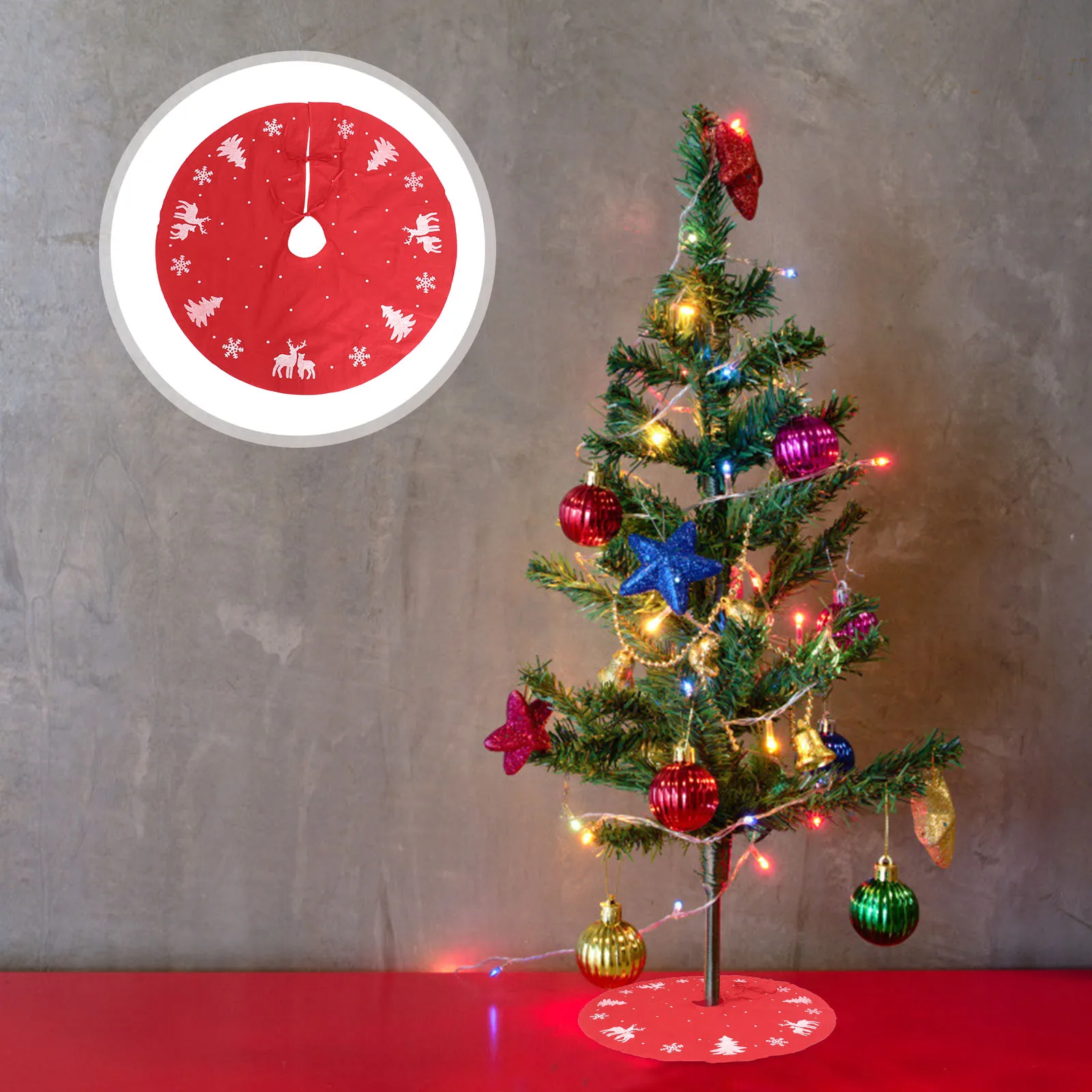 Fake Christmas Tree Skirt White Carpet Beautiful Fashion Red Decorations Vintage
Fake Christmas Tree Skirt White Carpet Beautiful Fashion Red Decorations Vintage