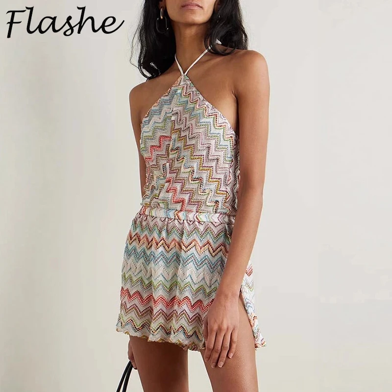 Summer Casual Backless Shorts Jumpsuit Women Sexy Beach Holiday Romper Women Vintage Pattern Printed Playsuits Boho 
Summer Casual Backless Shorts Jumpsuit Women Sexy Beach Holiday Romper Women Vintage Pattern Printed Playsuits Boho