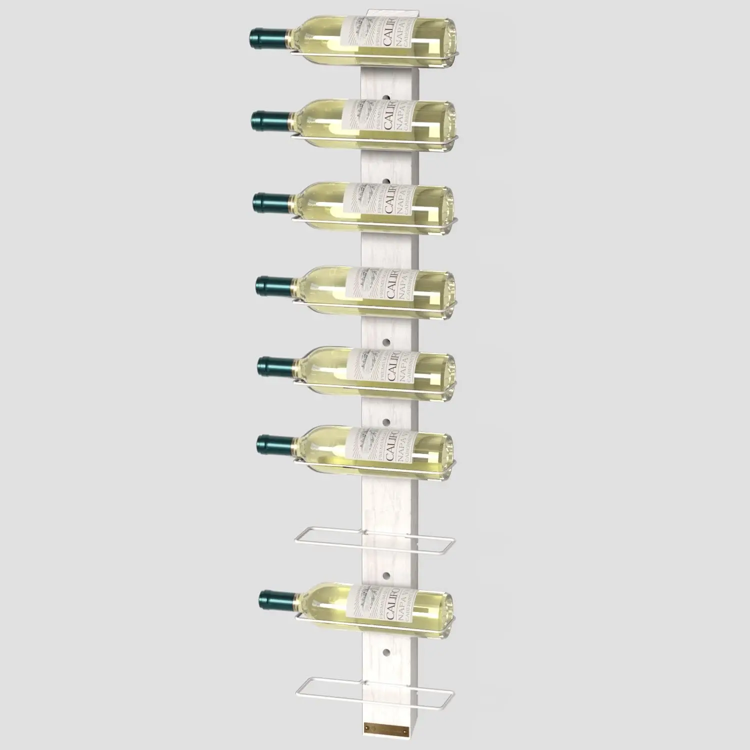 J JACKCUBE DE GN Wall Mount Organizer for 9 Bottles, Elegant and Farmhouse Rustic White Wood Wine Storage Display H
J JACKCUBE DE GN Wall Mount Organizer for 9 Bottles, Elegant and Farmhouse Rustic White Wood Wine Storage Display H