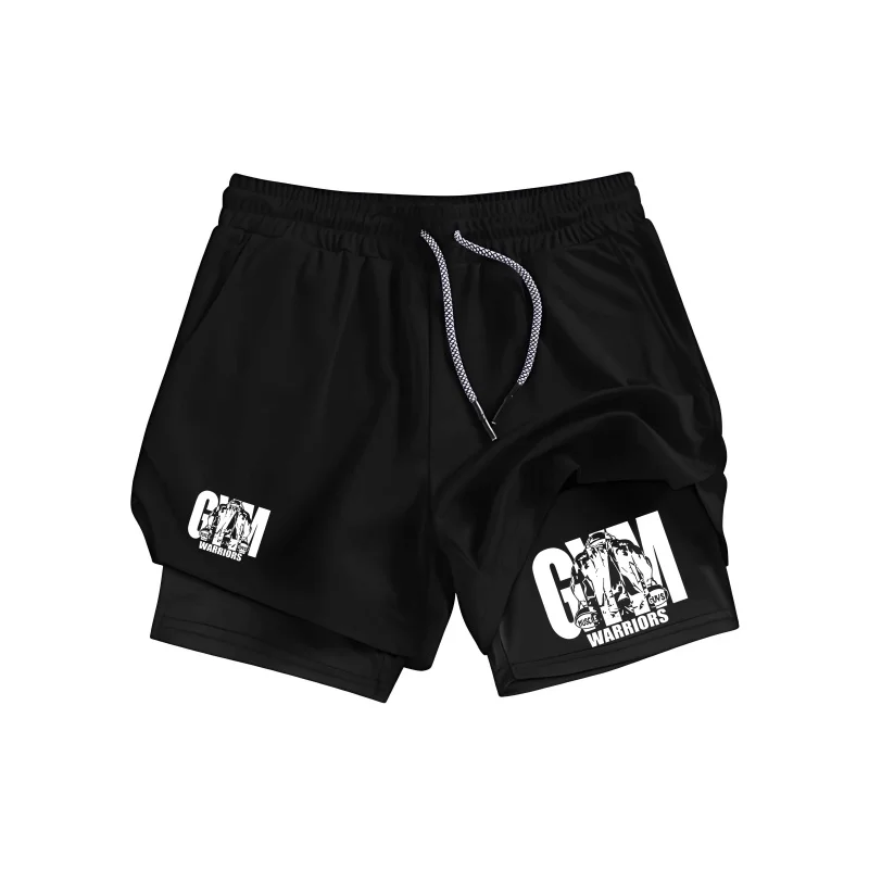 Men 2 In 1 Gym Warriors Print Shorts Quick Dry Double Layer Compression Liner Running Workout Training Sports Short Pants
Men 2 In 1 Gym Warriors Print Shorts Quick Dry Double Layer Compression Liner Running Workout Training Sports Short Pants