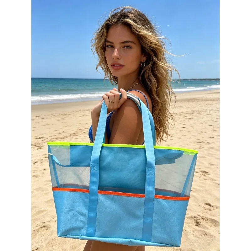 1/2pcs Oxford Mesh Beach Bag Large Capacity Travel Toiletry Bag Dry Wet Breathable Storage Bag
1/2pcs Oxford Mesh Beach Bag Large Capacity Travel Toiletry Bag Dry Wet Breathable Storage Bag