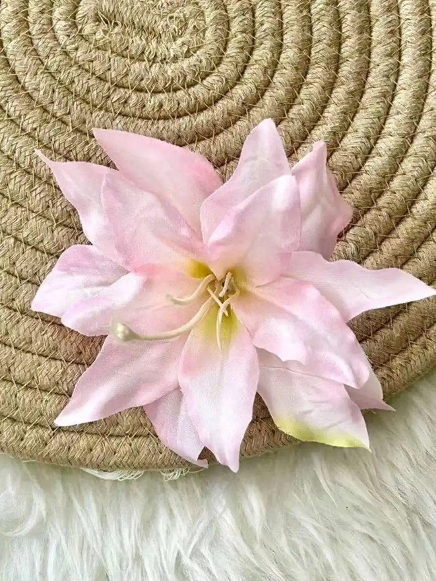Large Pink Floral Alligator Clip Hair Accessory For Women Summer Beach Holiday Travel
Large Pink Floral Alligator Clip Hair Accessory For Women Summer Beach Holiday Travel