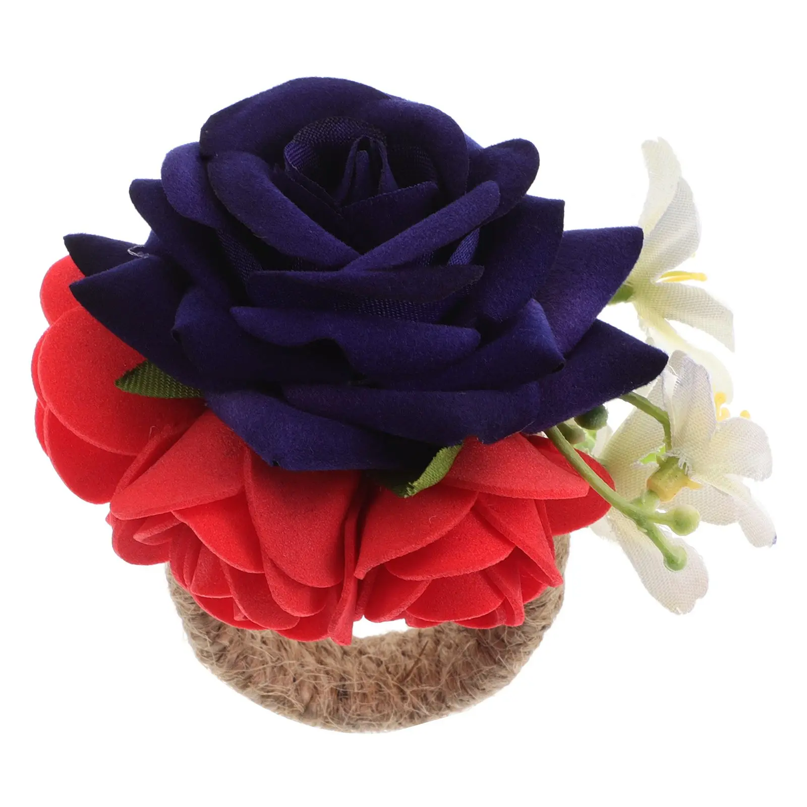 Artificial Flower Napkin Rings Unique Table Buckle Rustic Independence Day Party Serviette Holder Elegant Design Reusable
Artificial Flower Napkin Rings Unique Table Buckle Rustic Independence Day Party Serviette Holder Elegant Design Reusable