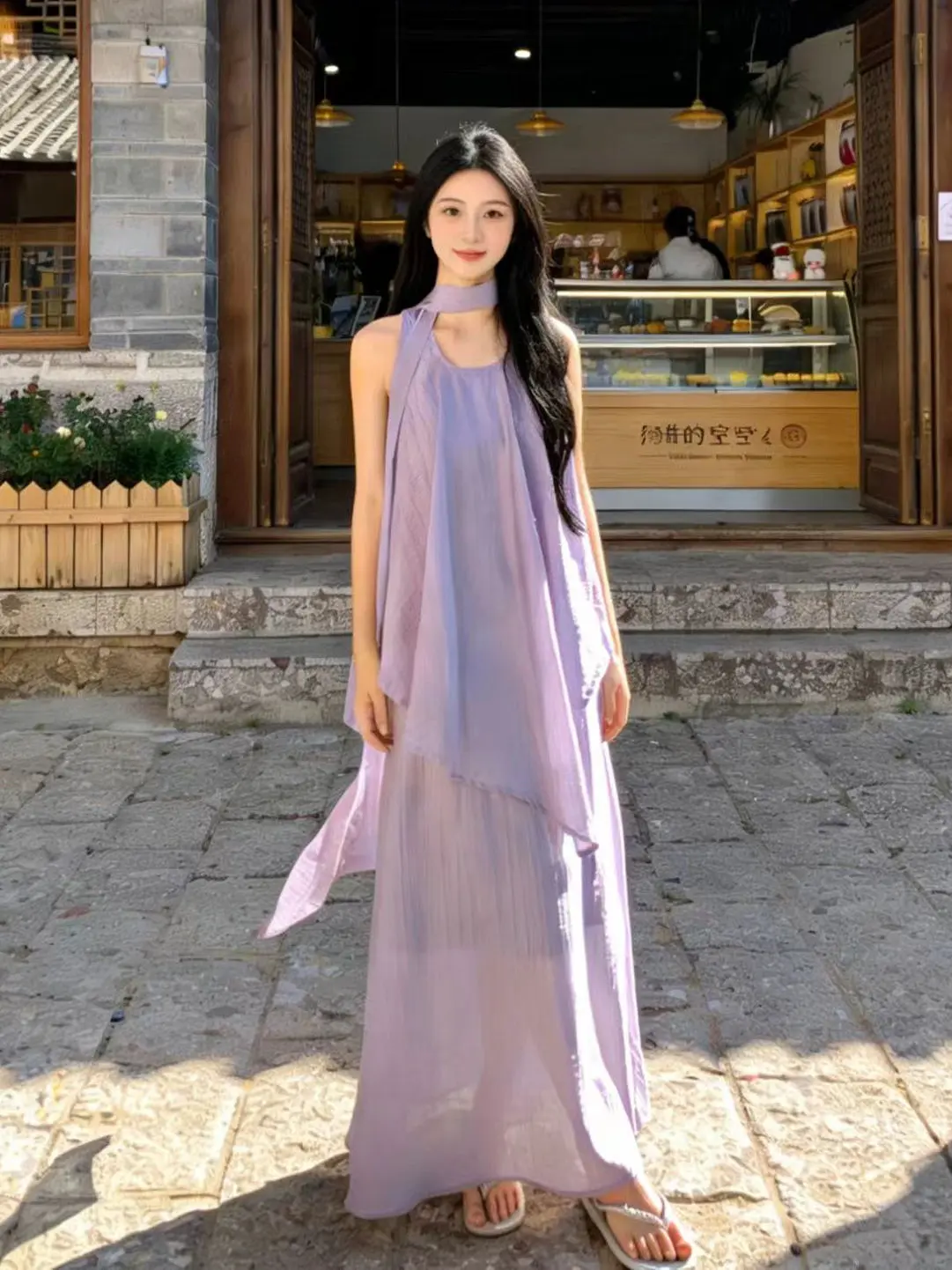 Purple Asymmetrical Neckline Sleeveless Women's Summer Fashion Set Casual Chic Strap Dress Two-Piece Ensemble for Dating
Purple Asymmetrical Neckline Sleeveless Women's Summer Fashion Set Casual Chic Strap Dress Two-Piece Ensemble for Dating