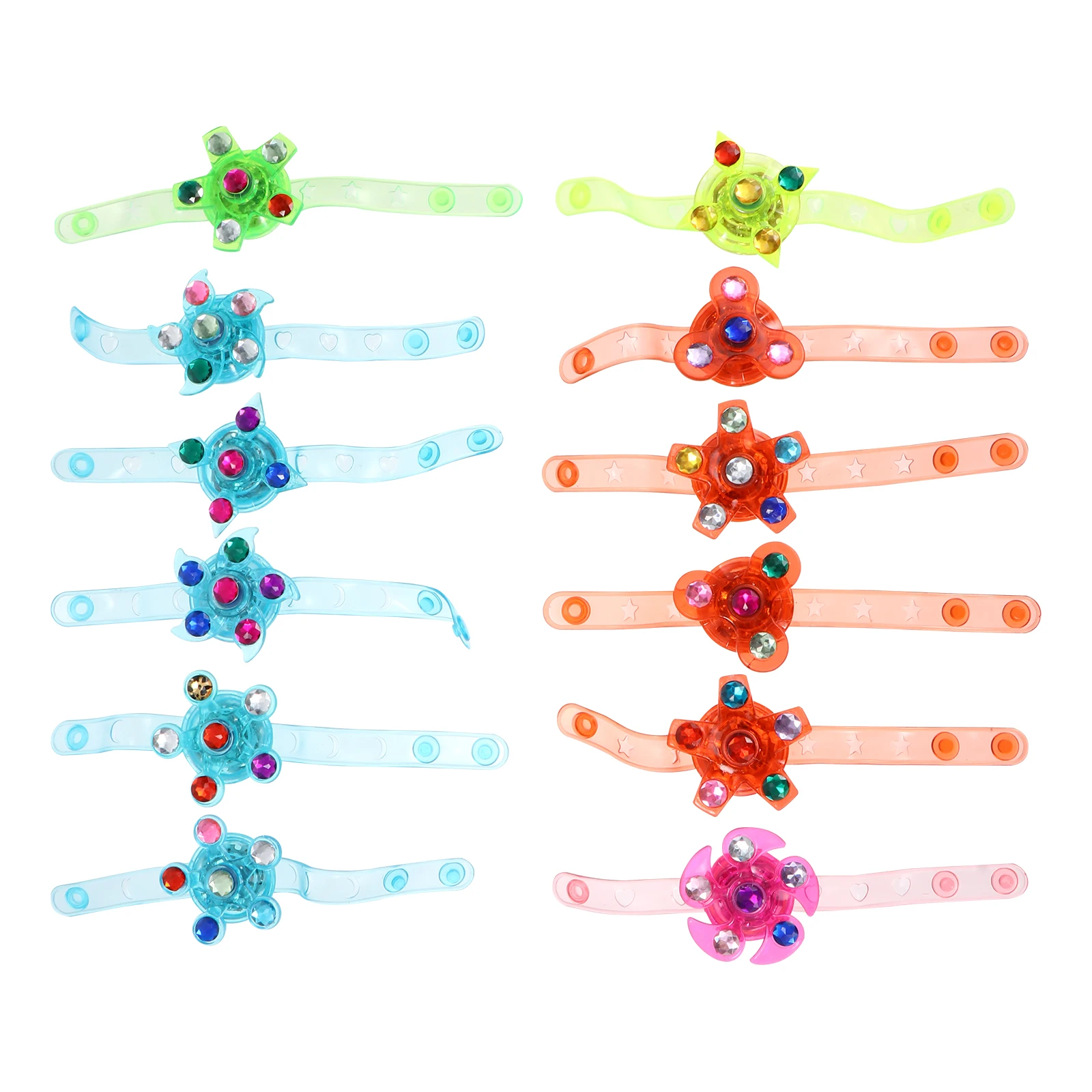 12 Pcs Luminous Kids Watch Rotating Bracelet Toy Durable Safe Adorable Gift Students Children Wear Matching Clothes
12 Pcs Luminous Kids Watch Rotating Bracelet Toy Durable Safe Adorable Gift Students Children Wear Matching Clothes