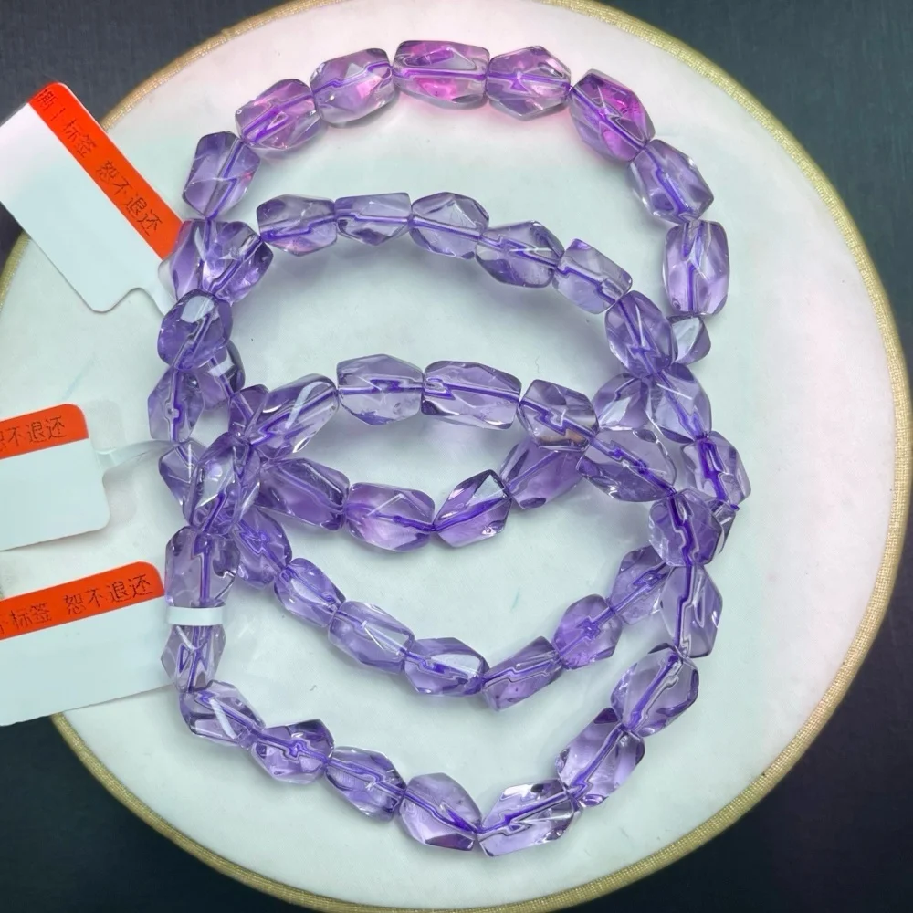 7-8mm Natural Amethyst Freeform Bead Bracelet Healing Crystal Charm Bracelets for Women Energy Jewelry Gift 1PCS
7-8mm Natural Amethyst Freeform Bead Bracelet Healing Crystal Charm Bracelets for Women Energy Jewelry Gift 1PCS