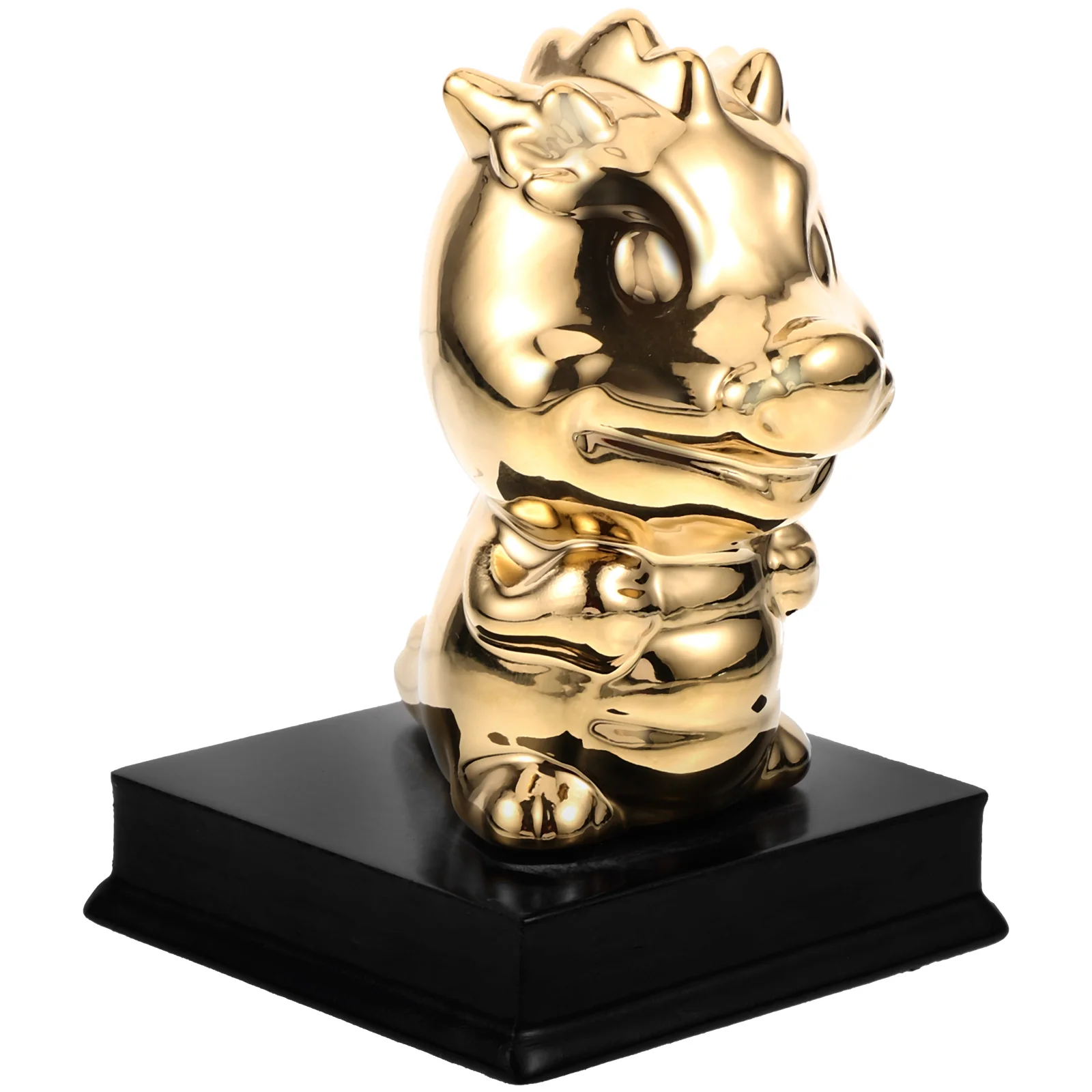 Year Ceramic Piggy Bank Zodiac Dragon Model Coin Jar Cartoon Dragon Statue Tabletop Savings Bank Wood Base Christmas New Year
Year Ceramic Piggy Bank Zodiac Dragon Model Coin Jar Cartoon Dragon Statue Tabletop Savings Bank Wood Base Christmas New Year