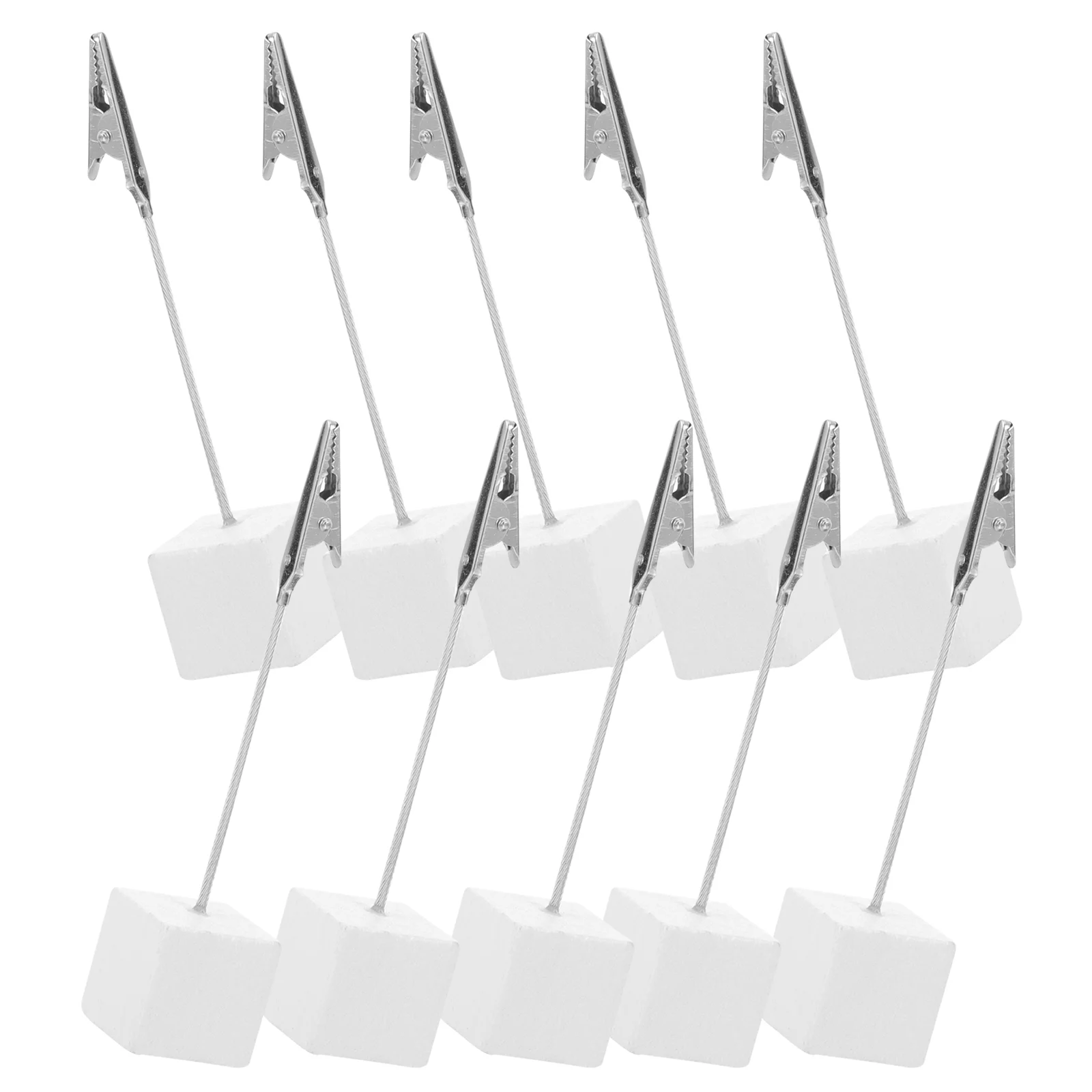 10pcs Silver Resin Stainless Steel Cube Base Memo Holder Paper Clip Note Clip 11 7cm Height 2 4cm Base Size Home Office Desk
10pcs Silver Resin Stainless Steel Cube Base Memo Holder Paper Clip Note Clip 11 7cm Height 2 4cm Base Size Home Office Desk