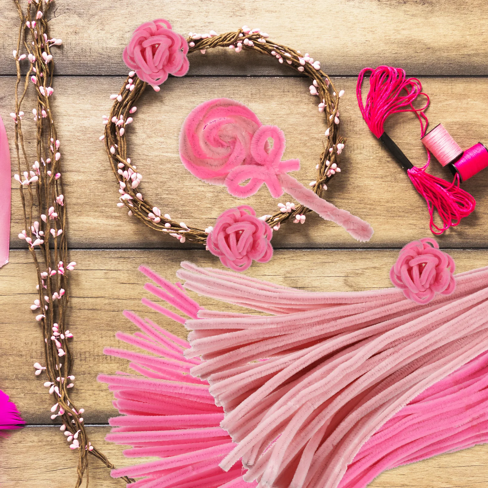200 Pcs Twist Bar Chenille Stems Pink Pipe Cleaners Diy Crafting Supplies Crafts Child
200 Pcs Twist Bar Chenille Stems Pink Pipe Cleaners Diy Crafting Supplies Crafts Child