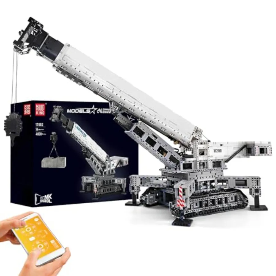 MOC Mobile Crane Truck Building Blocks Kits for construction site simulation, ABS plastic, gray and yellow, 4000-piece heavy-du
MOC Mobile Crane Truck Building Blocks Kits for construction site simulation, ABS plastic, gray and yellow, 4000-piece heavy-du