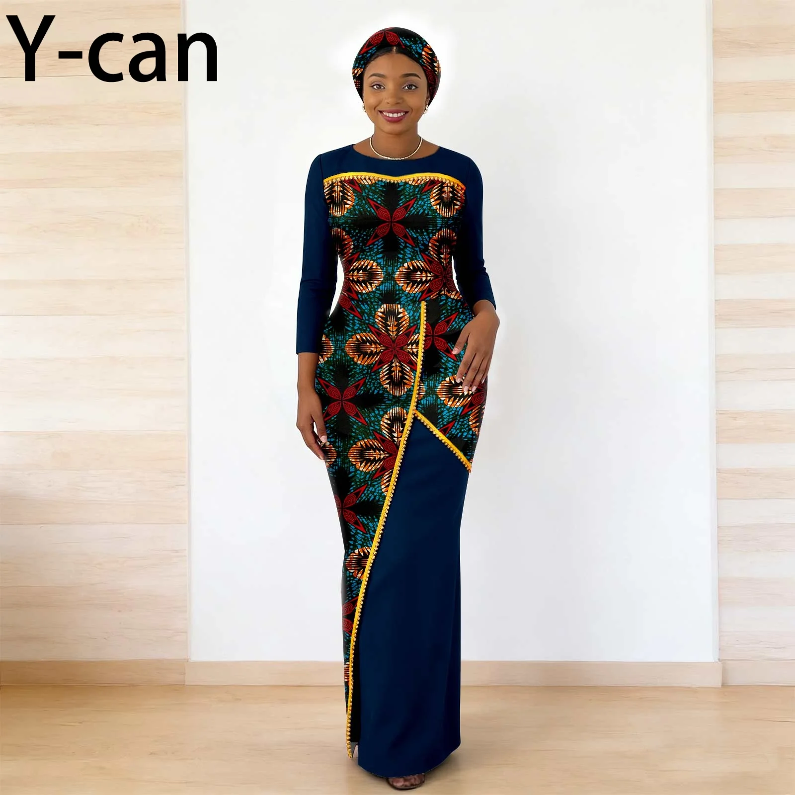 Women African Ankara Print Wrap Maxi Dress with Matching Headwrap Dashiki Patchwork Long Sleeve Bodycon Party Gown 2625062
Women African Ankara Print Wrap Maxi Dress with Matching Headwrap Dashiki Patchwork Long Sleeve Bodycon Party Gown 2625062