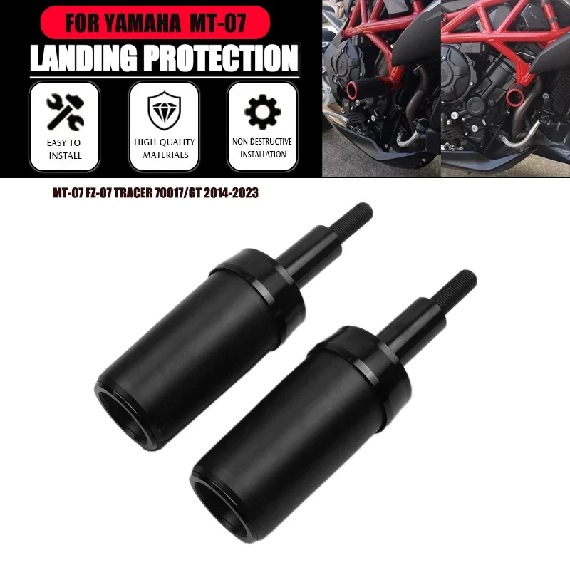 MT-07 ползунки на раму, защита от столкновений для YAMAHA MT07 2014-2023 FZ07 Tracer 700/GT 7, аксессуары для мотоциклов, защитная накладка от падения
MT-07 ползунки на раму, защита от столкновений для YAMAHA MT07 2014-2023 FZ07 Tracer 700/GT 7, аксессуары для мотоциклов, защитная накладка от падения