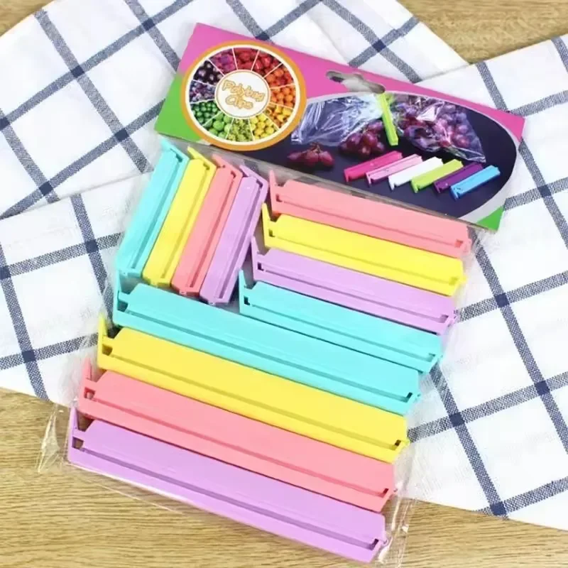 Portable 1 Size Kitchen Storage Food Snack Sealer Clamp Seal Sealing Bag Clip Plastic Tool Essential Kitchen Accessory
Portable 1 Size Kitchen Storage Food Snack Sealer Clamp Seal Sealing Bag Clip Plastic Tool Essential Kitchen Accessory