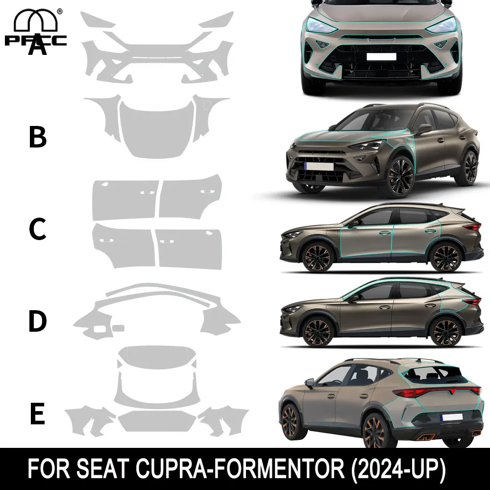 For Seat Cupra Formentor 2024 2025 TPU Paint Protection Film PPF Body Sticker Anti-scratch Protective Transparent Accessories
For Seat Cupra Formentor 2024 2025 TPU Paint Protection Film PPF Body Sticker Anti-scratch Protective Transparent Accessories