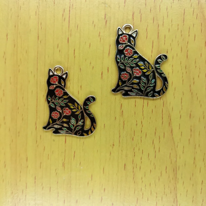 10pcs Metal Animal Cat Charm Gold Enamel Cartoon Pet Charms Pendant Bracelet DIY Earring Necklace Key Chain Jewelry Accessories
10pcs Metal Animal Cat Charm Gold Enamel Cartoon Pet Charms Pendant Bracelet DIY Earring Necklace Key Chain Jewelry Accessories