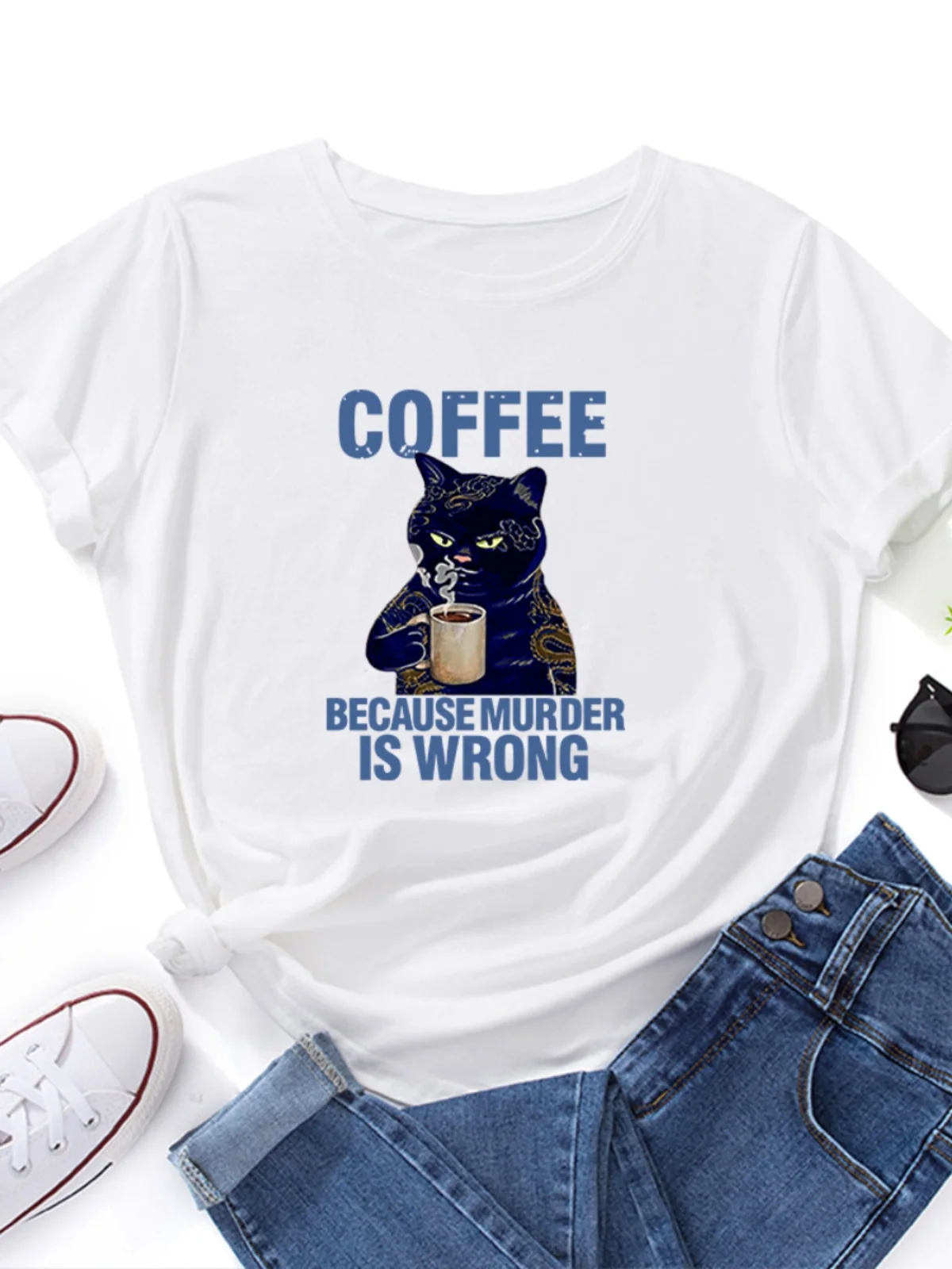 Женская хлопковая футболка свободного кроя ort Sve round Ne с принтом надписей Светло-голубая тонкая уличная одежда Spring Faion
Женская хлопковая футболка свободного кроя ort Sve round Ne с принтом надписей Светло-голубая тонкая уличная одежда Spring Faion