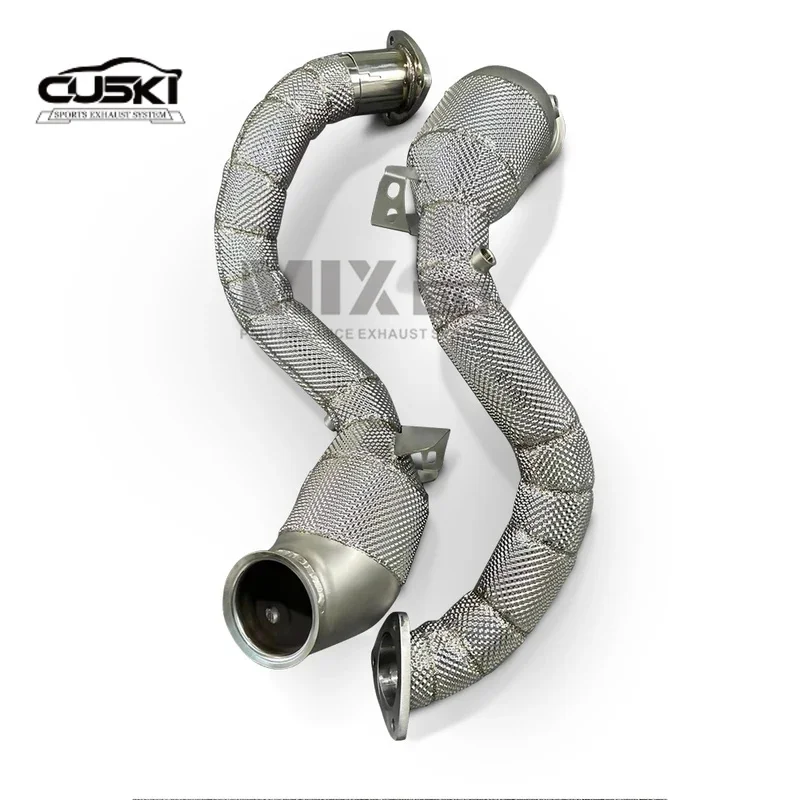 Высокопроизводительные выхлопные компоненты, подходящие для Aston Martin Vantage Coupe 4.0T 2019-2022, нержавеющая сталь, без кошки, вниз выхлопа
Высокопроизводительные выхлопные компоненты, подходящие для Aston Martin Vantage Coupe 4.0T 2019-2022, нержавеющая сталь, без кошки, вниз выхлопа