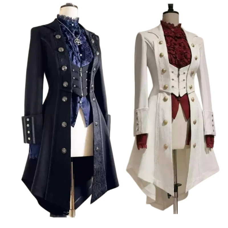 Japanese Retro Dark Goth Coat Handsome Knight Cosplay Lolita Trench Coat British Style Gothic Long-sleeved Slimming Jacket
Japanese Retro Dark Goth Coat Handsome Knight Cosplay Lolita Trench Coat British Style Gothic Long-sleeved Slimming Jacket