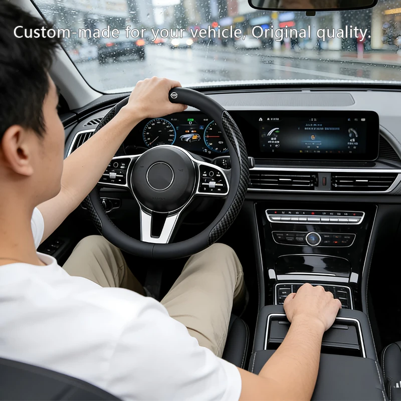 1pcs Carbon fiber leather steering wheel cover with anti-slip design For Nissan X-Trail T32 T31 Qashqai Tiida Teana Car Styling
1pcs Carbon fiber leather steering wheel cover with anti-slip design For Nissan X-Trail T32 T31 Qashqai Tiida Teana Car Styling