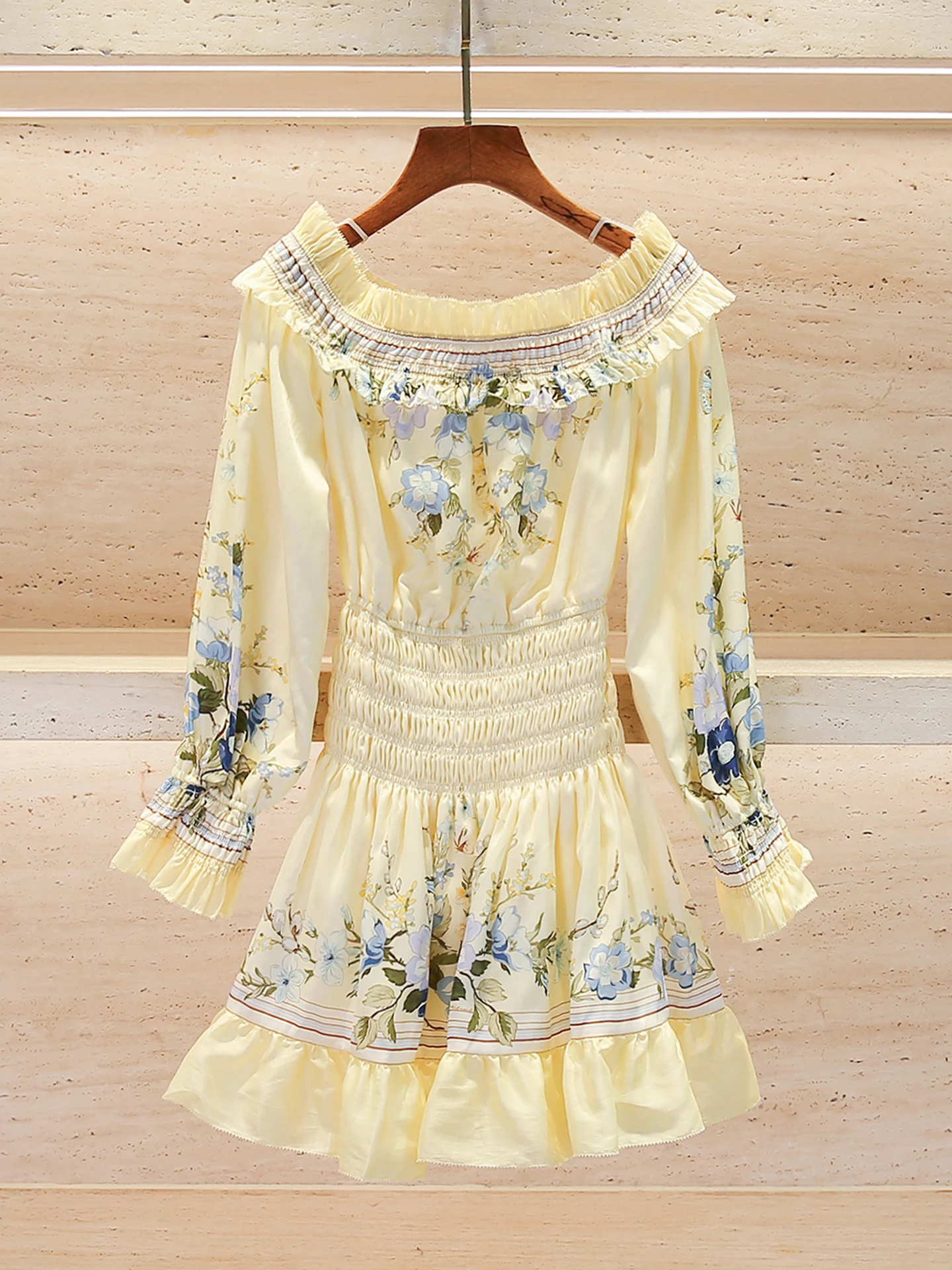 Summer Elegant Floral Print One Shoulder Waist-Cinching Dress High Waist Long Sleeve Commute Style Simple Folded Lantern Sleeve
Summer Elegant Floral Print One Shoulder Waist-Cinching Dress High Waist Long Sleeve Commute Style Simple Folded Lantern Sleeve