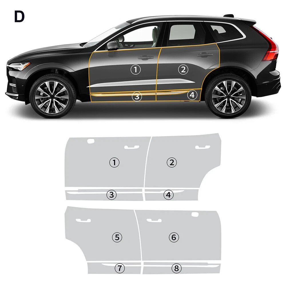For Volvo XC60 2022-2024 TPU Bumper Door Pre-cut PPF Kit Clear Paint Protective Film Custom Anti Scratch Self Healing Shield
For Volvo XC60 2022-2024 TPU Bumper Door Pre-cut PPF Kit Clear Paint Protective Film Custom Anti Scratch Self Healing Shield
