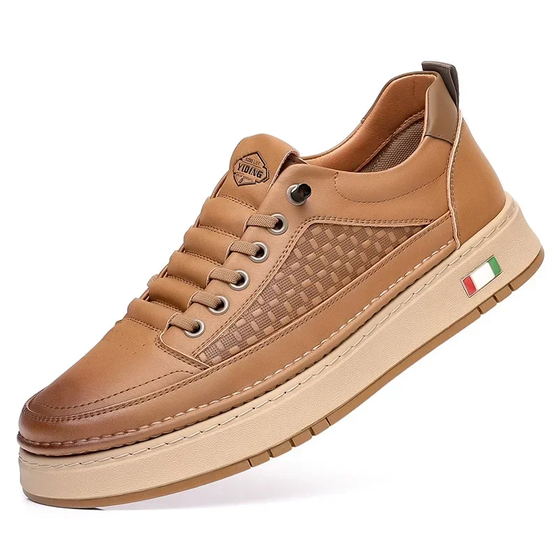 VIPOL Fashion Casual Cow Leather Board Shoes Men Spring Autumn Soft-soled Hand Suture Sneakers Man Designer Sports
VIPOL Fashion Casual Cow Leather Board Shoes Men Spring Autumn Soft-soled Hand Suture Sneakers Man Designer Sports