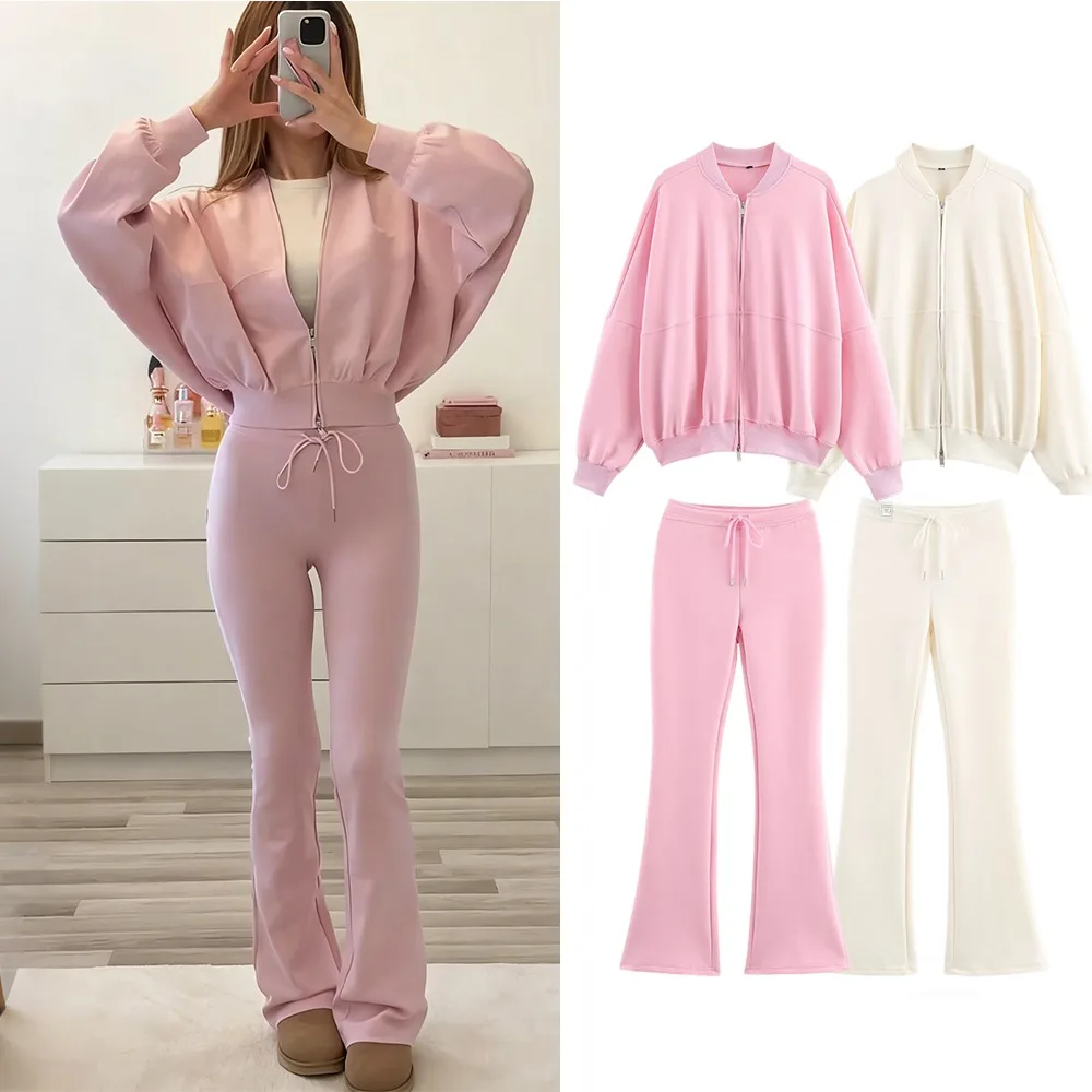 Женский спортивный костюм, хлопковый кардиган на молнии, комплекты женской осенней одежды, женская спортивная одежда с длинными рукавами 2025 года, спортивный костюм, брючный костюм
Женский спортивный костюм, хлопковый кардиган на молнии, комплекты женской осенней одежды, женская спортивная одежда с длинными рукавами 2025 года, спортивный костюм, брючный костюм