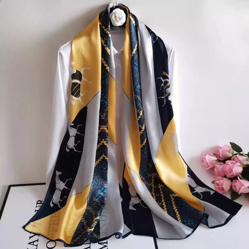 100% Mulberry Silk Long Scarf for Women Oblong Shawls for Headscarf Neck- Oblong Hair Wraps Gift Packed Yellow Animal Print
100% Mulberry Silk Long Scarf for Women Oblong Shawls for Headscarf Neck- Oblong Hair Wraps Gift Packed Yellow Animal Print
