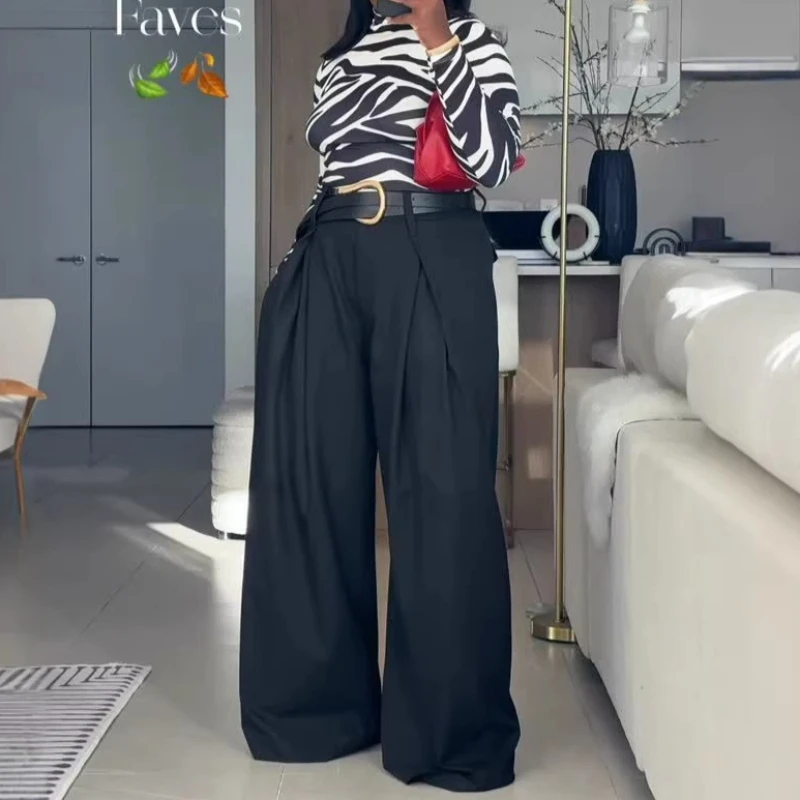 Women Wide Leg Pants Solid Suit Trousers Full Lenth Mid Waist Straight Thin Loose Fit Office Lady Elegant Casual 2026 Spring
Women Wide Leg Pants Solid Suit Trousers Full Lenth Mid Waist Straight Thin Loose Fit Office Lady Elegant Casual 2026 Spring