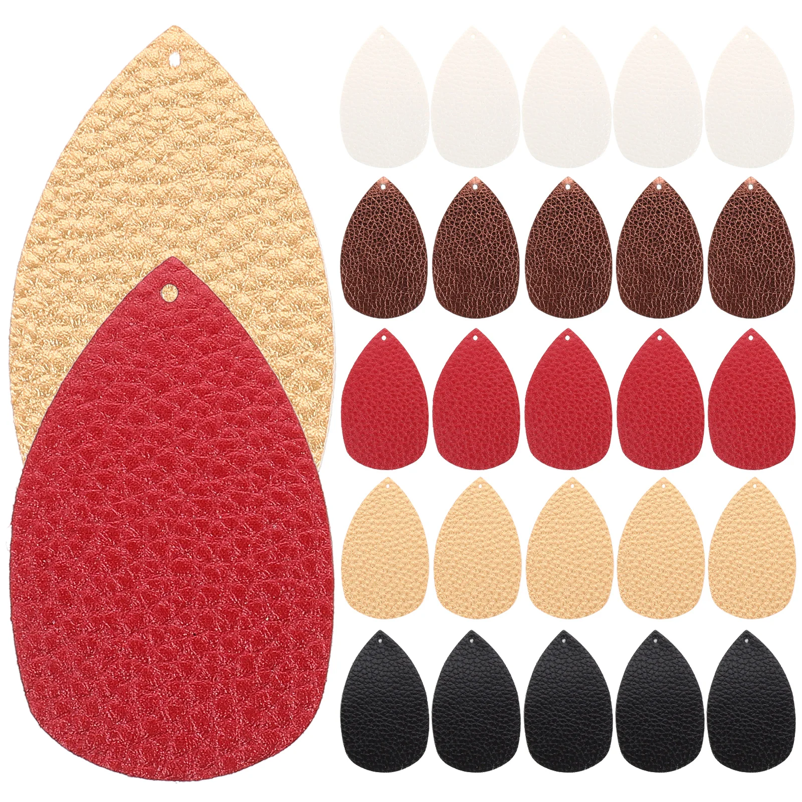 30 Pcs Girls Earring Earring Sheets Holes Water Drop Pendants Christmas Decor DIY Artificial Accessories 
30 Pcs Girls Earring Earring Sheets Holes Water Drop Pendants Christmas Decor DIY Artificial Accessories