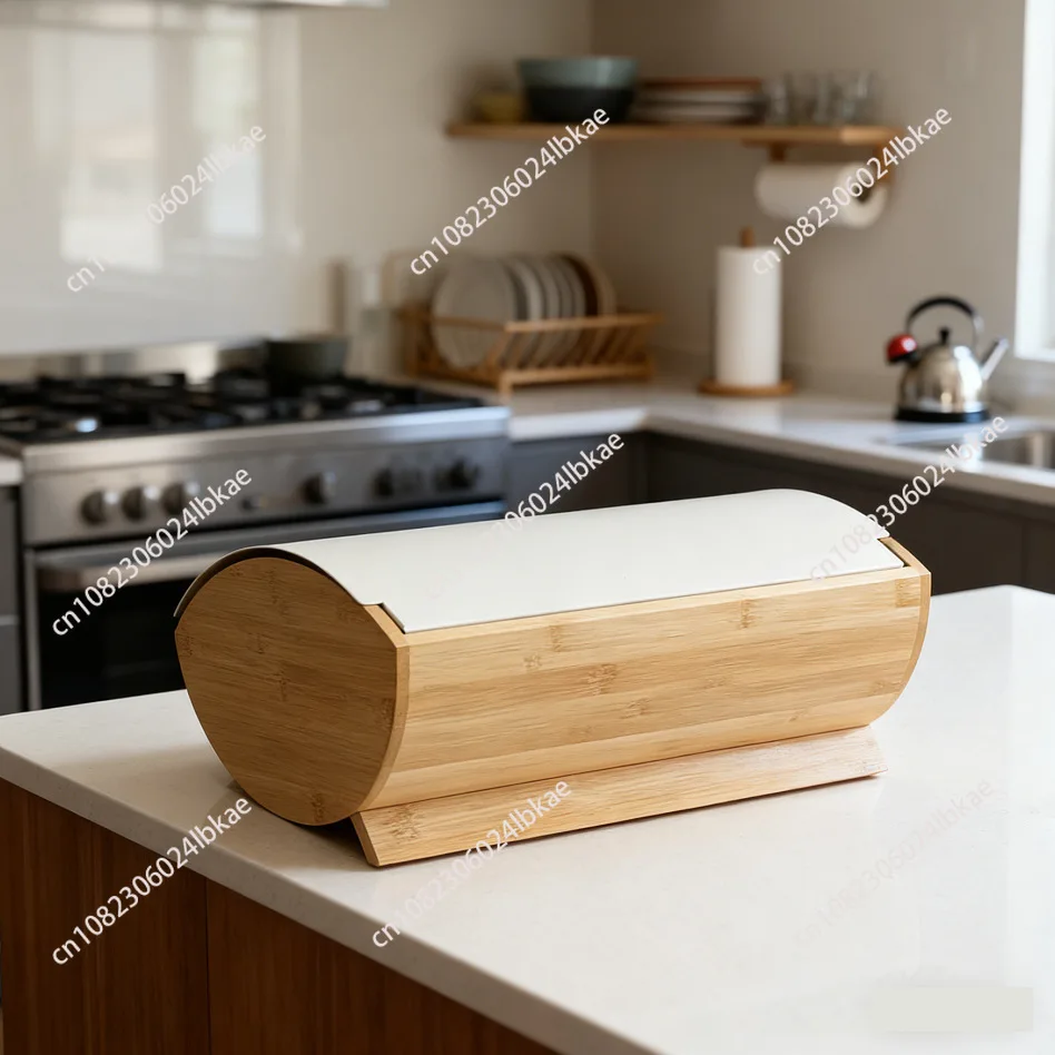 Bamboo cover bread box, household iron storage box, kitchen storage box, metal sealing box bamboo AA
Bamboo cover bread box, household iron storage box, kitchen storage box, metal sealing box bamboo AA