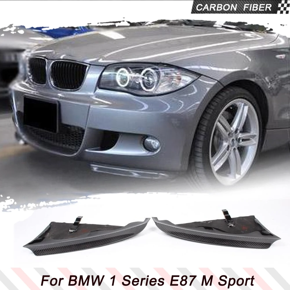 For BMW 1 Series E87 M Tech M Sport 2007-2011 Real Carbon Fiber Front Bumper Lip Side Splitters Aprons Flaps Cupwings Spoiler 
For BMW 1 Series E87 M Tech M Sport 2007-2011 Real Carbon Fiber Front Bumper Lip Side Splitters Aprons Flaps Cupwings Spoiler