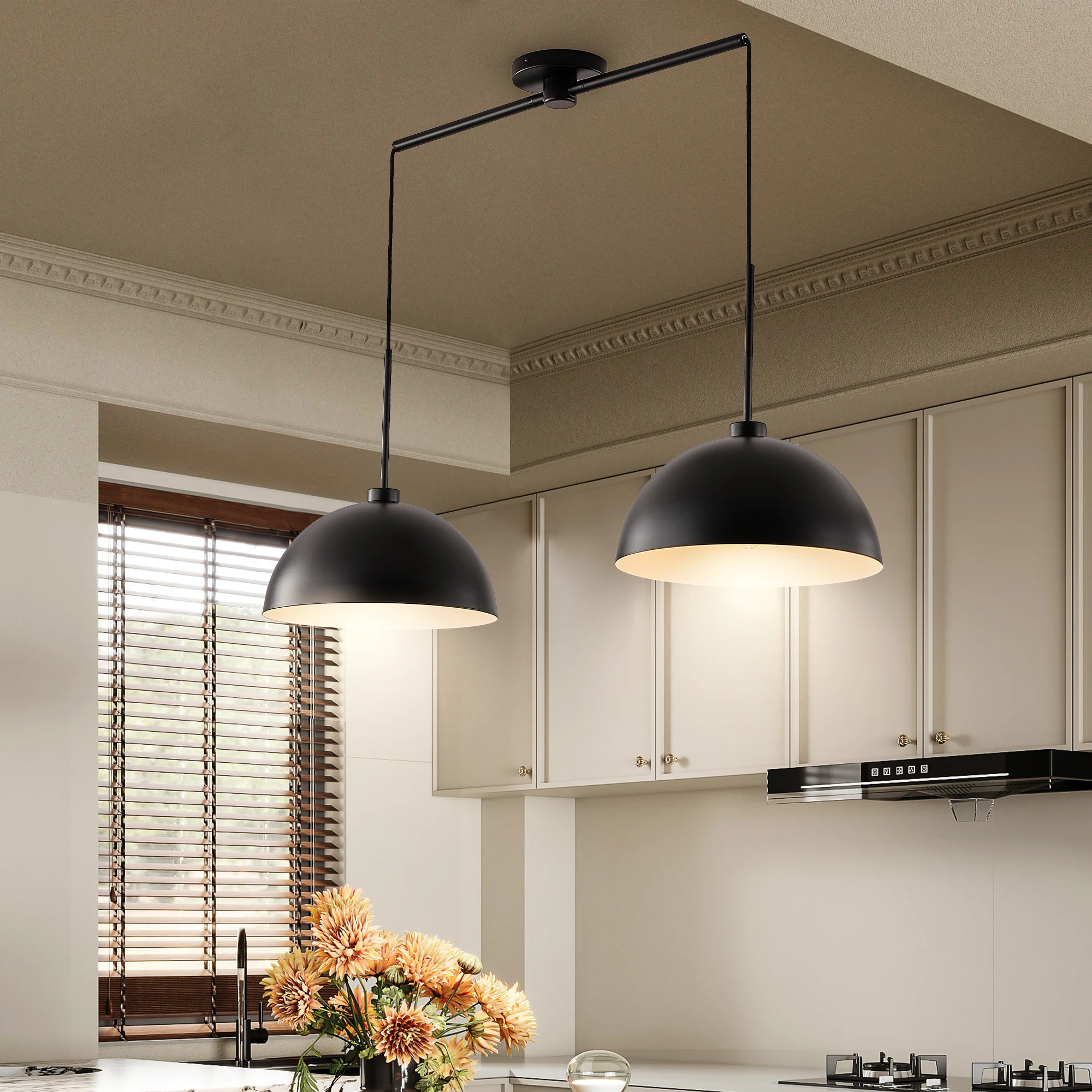 Industrial Modern Black Double Pendant Light ,Adjustable Ceiling Hanging Lamp ,Stylish and Durable Lighting Fixture (No Bulbs)
Industrial Modern Black Double Pendant Light ,Adjustable Ceiling Hanging Lamp ,Stylish and Durable Lighting Fixture (No Bulbs)