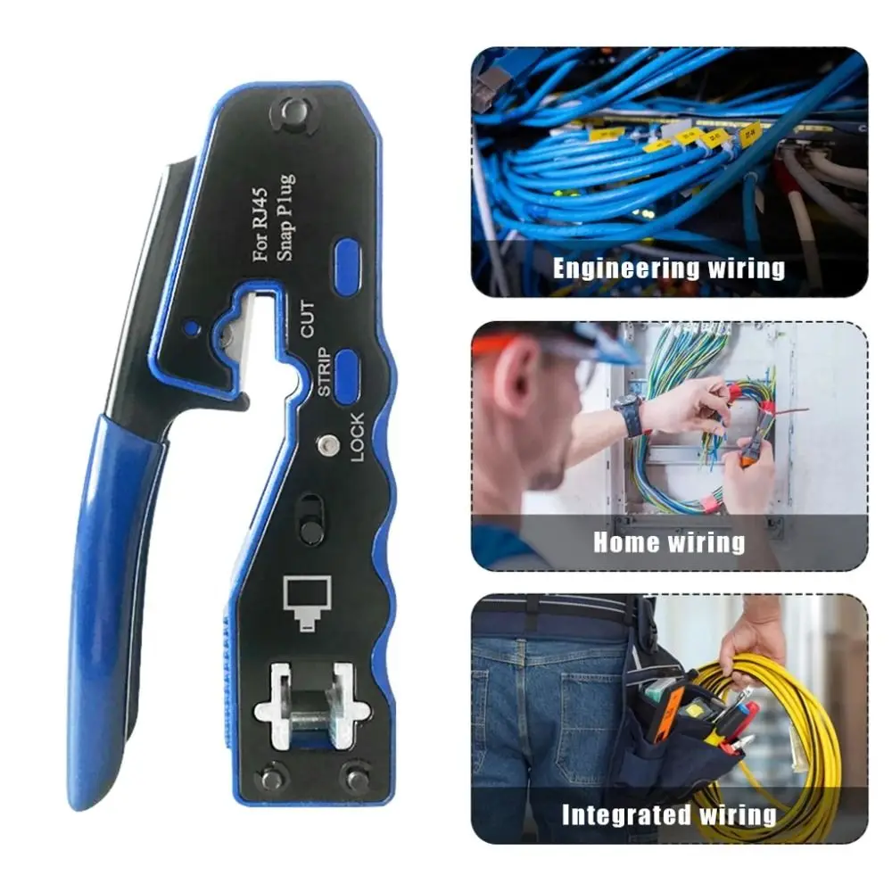 Non-slip Network Cable Pliers Clamping Ergonomic Handle Manual Pliers Tool Cable Stripping Wire Cutters Cable Crimper Household
Non-slip Network Cable Pliers Clamping Ergonomic Handle Manual Pliers Tool Cable Stripping Wire Cutters Cable Crimper Household
