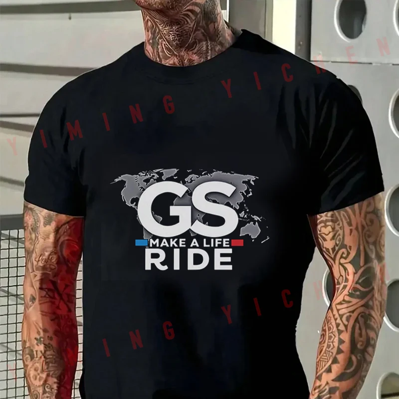 GS MAKE A LIFE RIDE Motorcycle Men T-Shirt Moto Cotton Summer O-neck Short Sleeve Fashion Hip Hop Tee
GS MAKE A LIFE RIDE Motorcycle Men T-Shirt Moto Cotton Summer O-neck Short Sleeve Fashion Hip Hop Tee