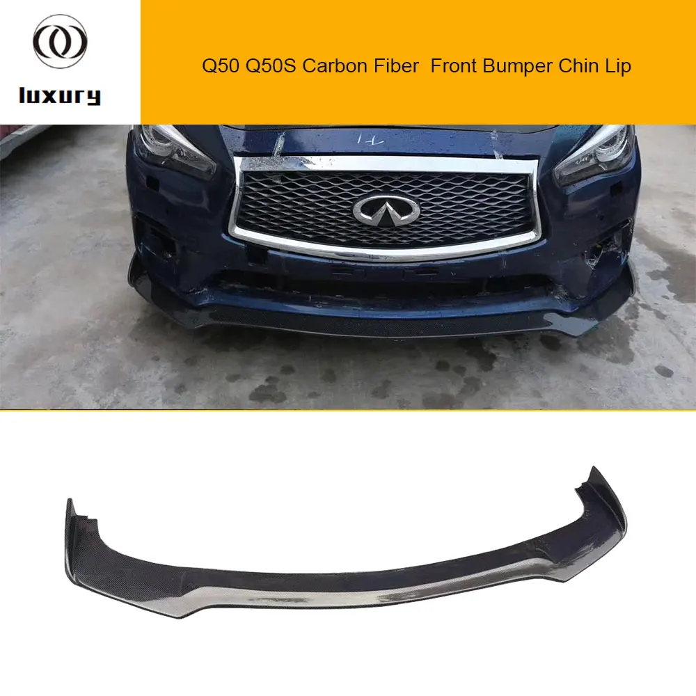 Carbon Fiber Front Bumper Chin Lip Splitter for Infiniti Q50 Q50s With Sport Bumper 14 - 17
Carbon Fiber Front Bumper Chin Lip Splitter for Infiniti Q50 Q50s With Sport Bumper 14 - 17