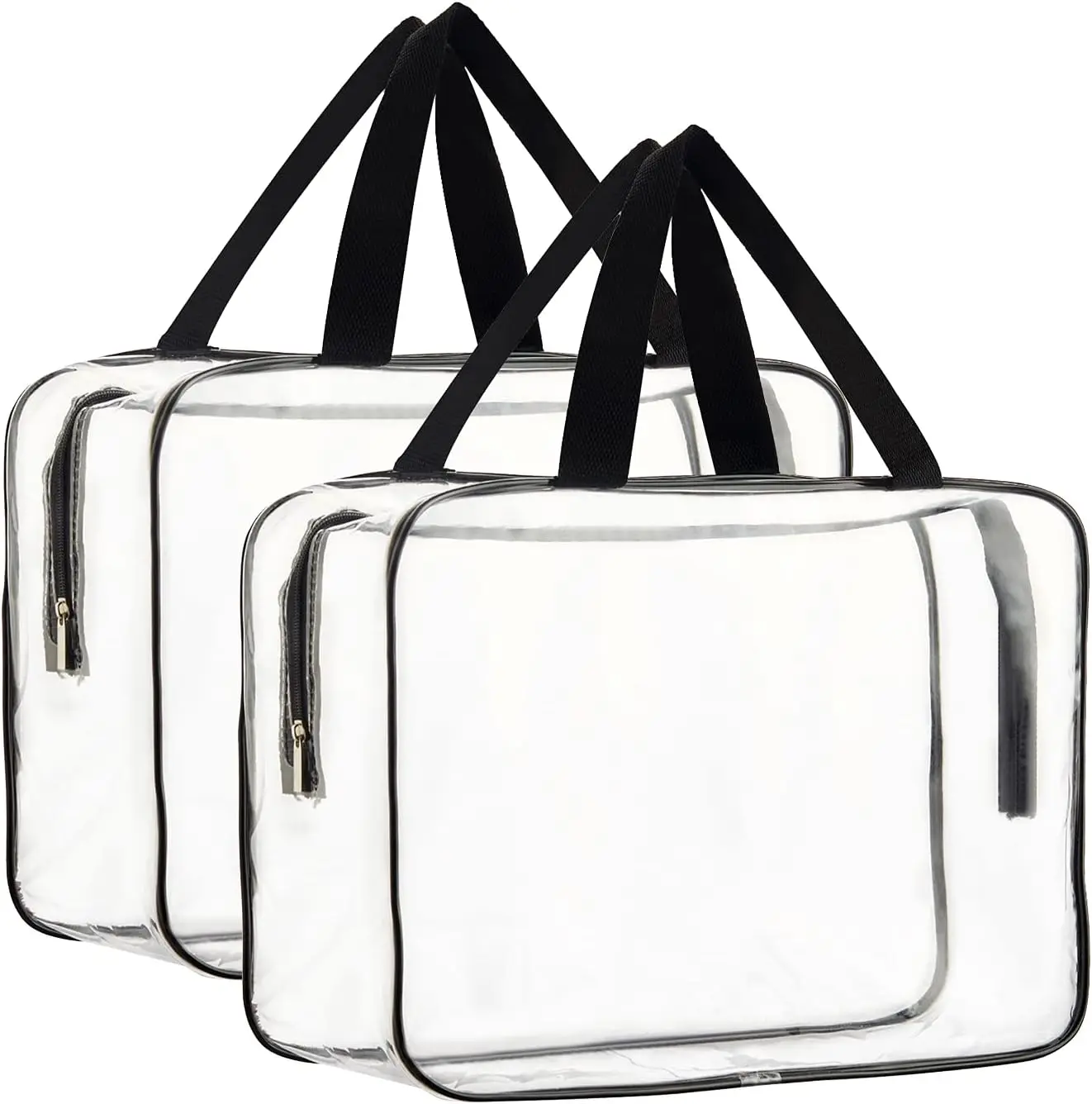 Набор из 2 больших прозрачных косметичек-органайзеров, водонепроницаемые прозрачные сумки для путешествий и повседневного использования
Набор из 2 больших прозрачных косметичек-органайзеров, водонепроницаемые прозрачные сумки для путешествий и повседневного использования