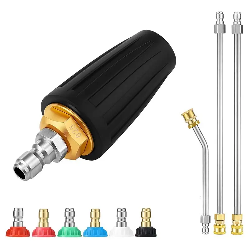 ABKP-Turbo Nozzle 4000PSI Pressure Washer Nozzles 360° Rotation For Garden Gutter Cleaning Car Wash(4.0GPM)
ABKP-Turbo Nozzle 4000PSI Pressure Washer Nozzles 360° Rotation For Garden Gutter Cleaning Car Wash(4.0GPM)