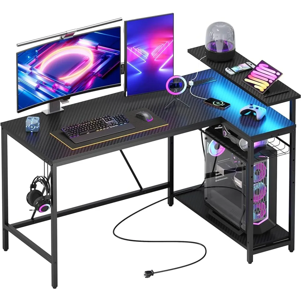 Сетевая розетка для игрового стола Bestier 52 с USB-портами, двусторонняя маленькая L-образная Светодиодная лента и крючки для гарнитуры, для небольших помещений для дома и офиса
Сетевая розетка для игрового стола Bestier 52 с USB-портами, двусторонняя маленькая L-образная Светодиодная лента и крючки для гарнитуры, для небольших помещений для дома и офиса
