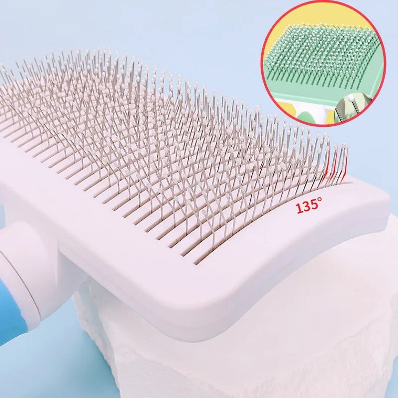 Dog Brush Massage Dogs Comb One Button Pet Hair Remover Self Cleaning Cat Brush Large Comb for Dog Grooming Brushes Pet Products
Dog Brush Massage Dogs Comb One Button Pet Hair Remover Self Cleaning Cat Brush Large Comb for Dog Grooming Brushes Pet Products
